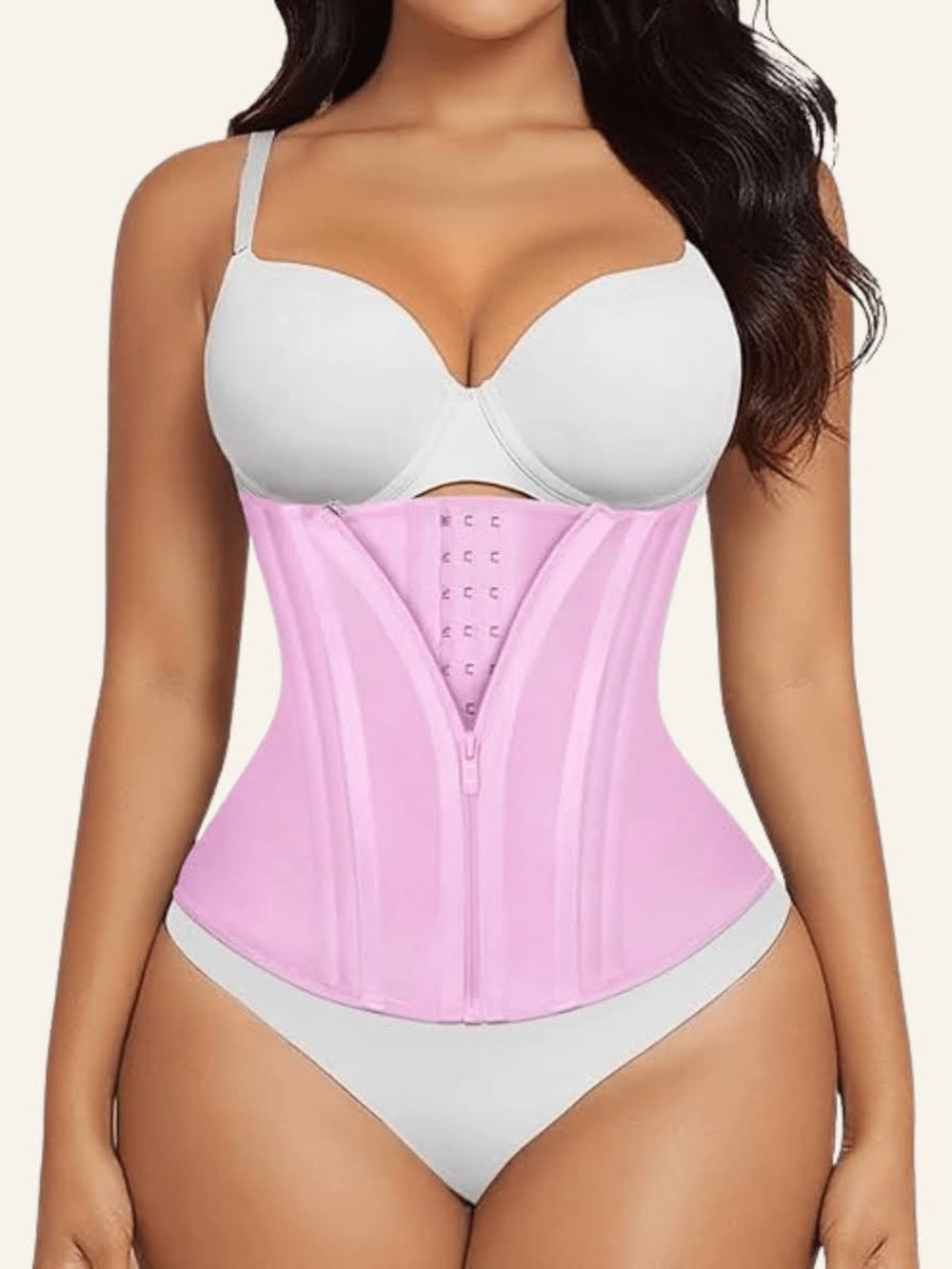 SHAPELLX Pink Waist Trainer Shapewear Corset